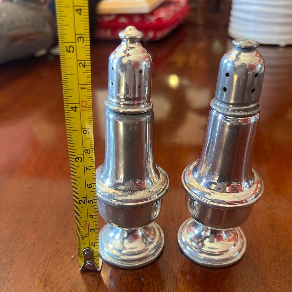 Silver Salt and Pepper Shakers